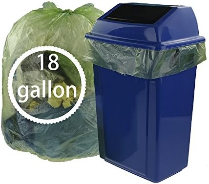 Kekow grandes sacos de lixo para cozinha, 18 galões, 85 contagens