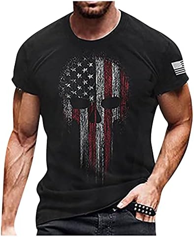 Wenkomg1 estrelas e listras impressas top para homens American Flag tank Top EUA T-shirt do Dia da Independência 4 de julho