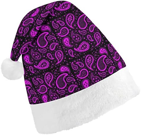 Chapéu de natal púrpura roxo food gorro engraçado para festa de ano novo de natal