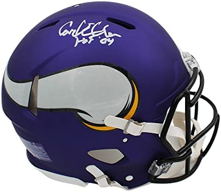 Carl Eller autografou/assinado Minnesota Speed ​​Helmet
