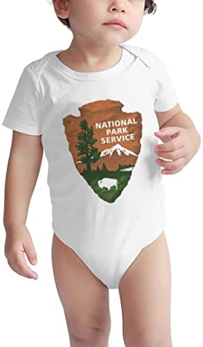 Serviço Nacional de Parques Manga curta Bodysuit bebê Rompers Menisiex Unisex