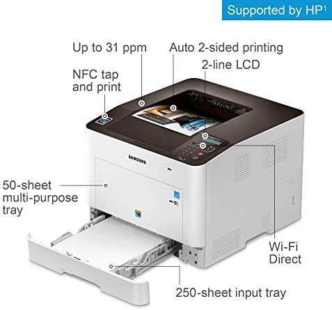 HP Samsung Proxpress C3010DW Impressora a laser sem fio com conectividade móvel, impressão duplex, ferramentas de segurança e gerenciamento