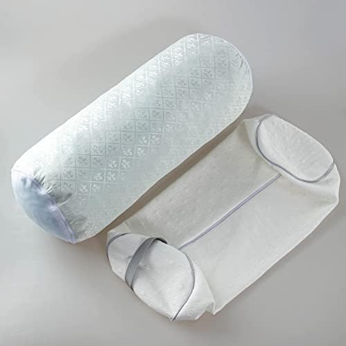 Kingnex travesseiro de travesseiro de rolo ajustável, sob os joelhos para dormir nas costas, entre as pernas para