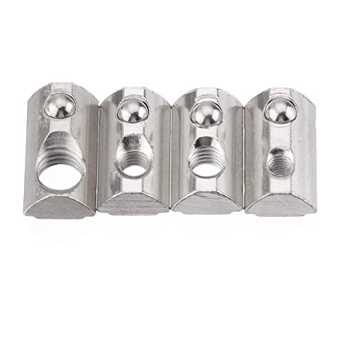 Kaiseng 50pcs 20 séries de nozes elásticas rolando t slot mola porca para 20 séries perfil de alumínio