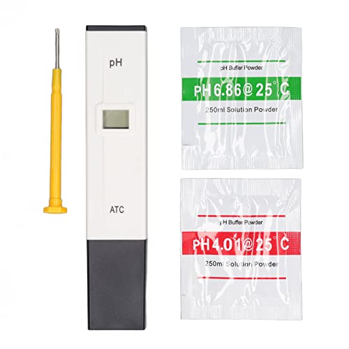 Medidor de pH, Caso ABS Confiável Desempenho Identificação automática Testador de pH de bolso sensível com caixa de plástico