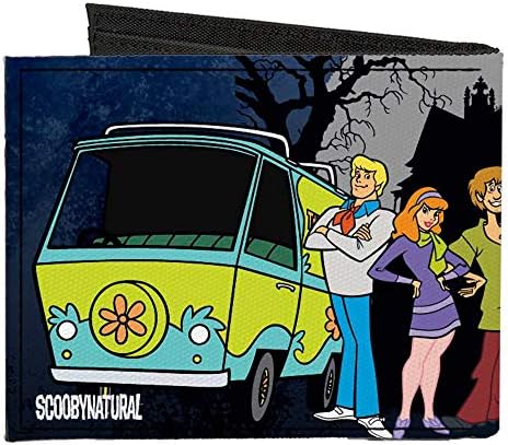 Buckle-Do-Down's Men's Standard Canvas Bifold Wallet-Scooby Doo Supernatural, 4,0 x 3,5