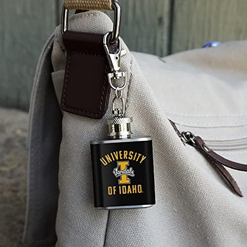 Universidade de Idaho Vandals Aço inoxidável 1oz Mini -Flask Chain Key Chain
