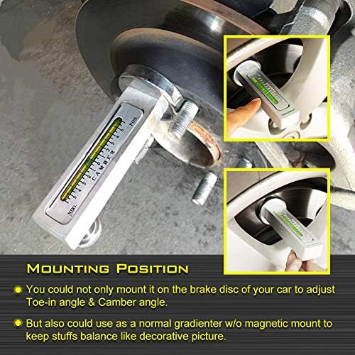 Ferramenta de bitola universal Katur para carro/caminhão Magnetic Camber Castor Ferramenta de alinhamento de roda para carro