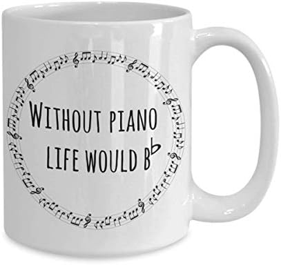 Caneca pianista, sem a vida de piano, Blat, presente para professor de piano, estudante de piano, pianista