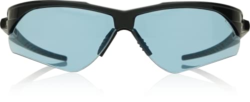 Óculos de segurança de ferro, moldura-meia, anti-capa anti-arranhão, azul