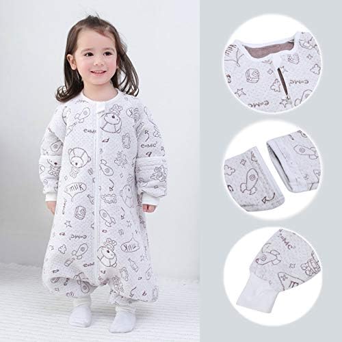 Feliz Cherry Baby Bobetão vestível de carrinho de algodão macio Sleepsuit Warm pijamas