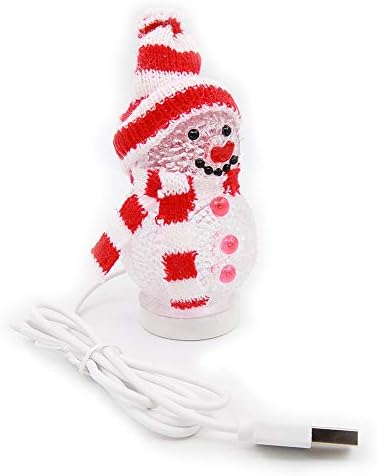 Winterworm 3 PCs Mini Natal boneco de neve Luz de neve LED LED LIVRES LUNTAS DE COLAÇÃO DOURS NOITE PAR