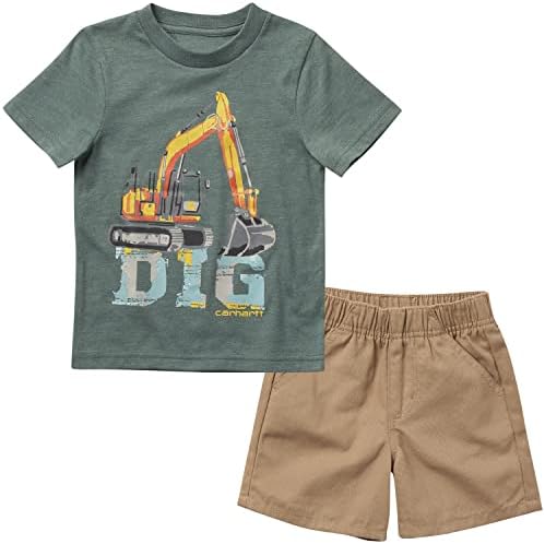 Carhartt Baby-Boys S-S-Shert e Shorts Dig S-Sleeve S-Slorpos