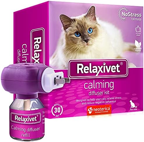 Produtos de difusor de calmagem e animais de estimação - Feromônios calmos Felas Plug in & Cats Stress Relief - Relaxivet