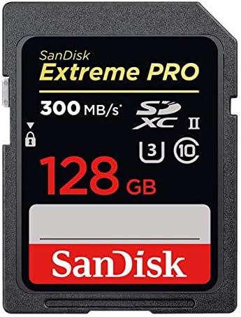 Sandisk Extreme Pro SD UHS-II CARTA DE 128 GB funciona com câmera de espelho Canon EOS R6 II 4K 8K C10 U3 V90 Pacote com 1