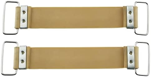 E-Outstanding 2pcs não deslizam as correias de borracha, 5,7 polegadas x 0,87 polegadas amarelas cáqui