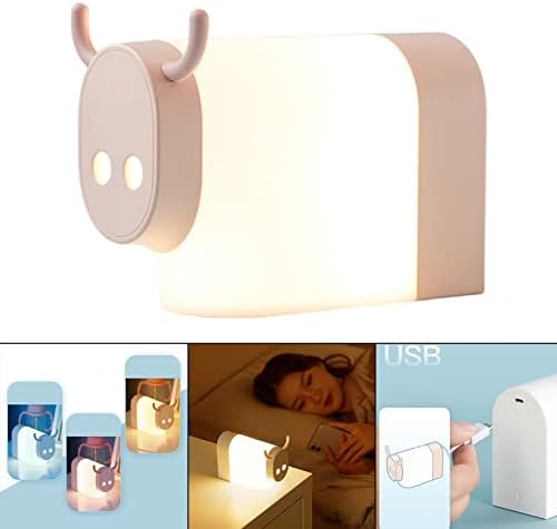 Ｋｌｋｃｍｓ Lâmpada de lâmpada carregamento de bebês amamentando a luz de vaca de vaca de animais LED para, rosa