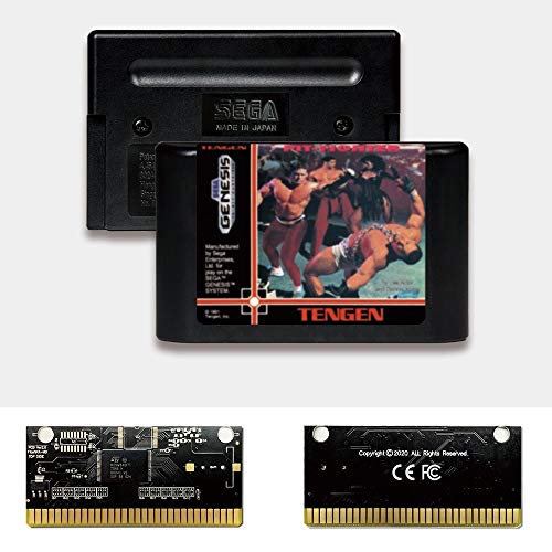 Aditi Pit -Fighter - USA Label Flashkit MD Electroless Gold PCB Card para Sega Genesis Megadrive Console