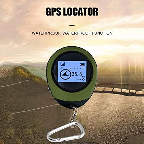 Receptor de navegação GPS do ZLXDP Tracker com fivela USB recarregável para o turismo florestal Turismo de caminhada Localizador de