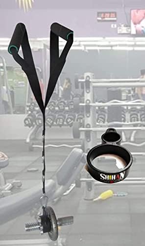 Shihan Gym Bar Row linha portátil alças duplas olímpicas de 4 D Holdre -alça de anel Shihan Power gináste blaster landmine