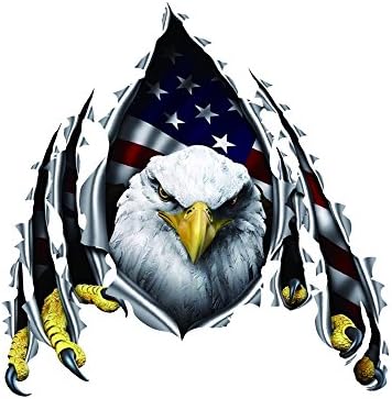 1797 decalques de carro adesivos de veículo Eagle EUA America 3D Acessórios Decorações emblemas sinal de animal porta -pára