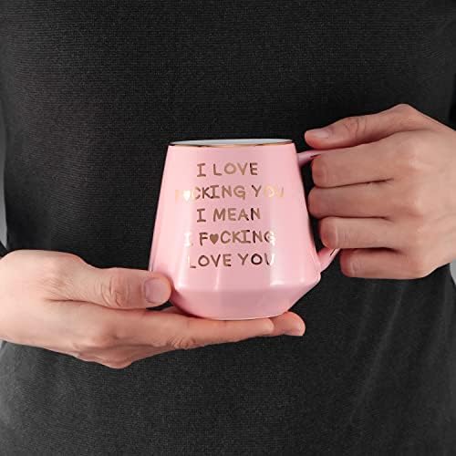 BGBG I Love You Coffee Caneca Presentes para sua esposa namorada, presentes únicos para mulheres femininas no aniversário