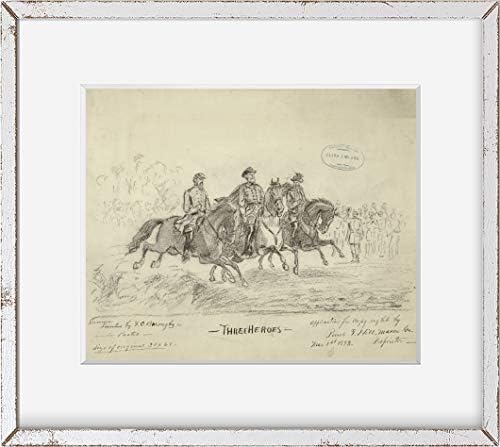 Fotografias infinitas Foto: Três heróis, Jeb Stuart, Stonewall Jackson, Robert E. Lee, Confederado, Guerra Civil