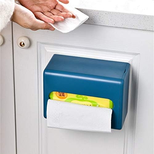 Dlvkhkl portátil Auto-adesivo montado na parede Caixa de lenço de lenço de papel Caixa de papel Caso Organizador de papel Towel