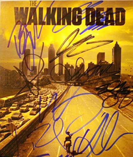 Foto assinada por elenco de Walking Dead