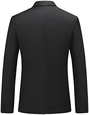 Mens ternos Slim Fit 3 peças Ternos para homens Um botão Solid Smold Tuxedo Blazer Jacket Colet & Calças Conjunto de Business Casamento