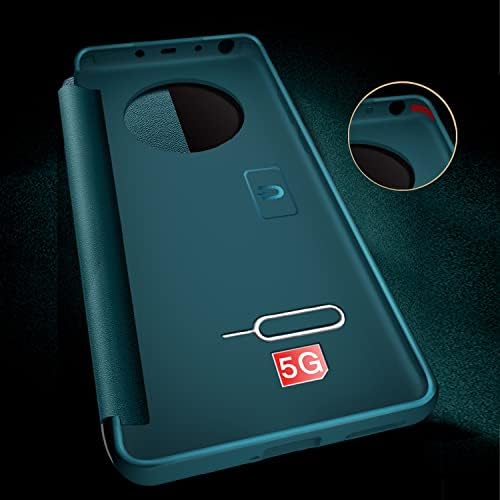 Casos de flip de telefone compatíveis com Honor Magic4 Pro Case Clear View Janela, Magnetic Slim Flip Caso Proteção Drop Proteção