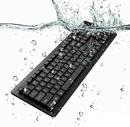 Teclado de ondas de caixa compatível com a Lenovo Ideapad 3i - teclado aquaproof USB, teclado USB de água à prova