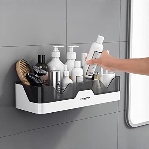N/A Rack de banheiro montado na parede para shampoo armazenamento de armazenamento de plástico Organizador de cozinha