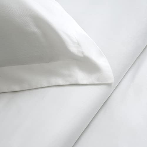 Tampa de edredão branca de encadeamento Conjunto de cama King Size Size, tampa do edredom respirável, capa de edredão de algodão