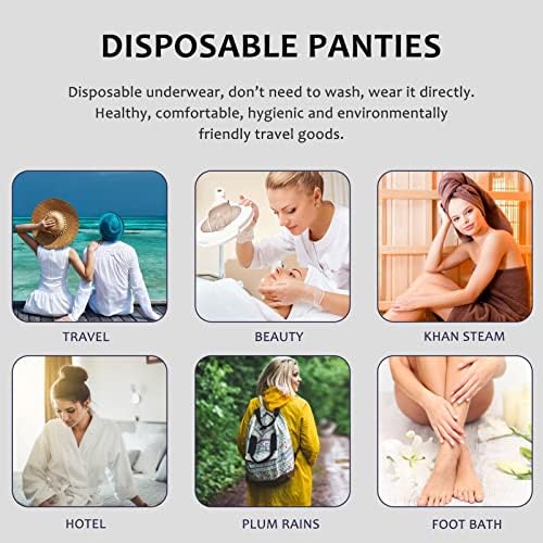 Calças brancas de calças brancas doytool calças brancas 2pcs calcinha descartável sauna de algodão breve absorção urinária