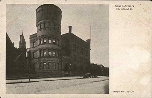 Armory de Gray Cleveland, Ohio Oh cartão postal original
