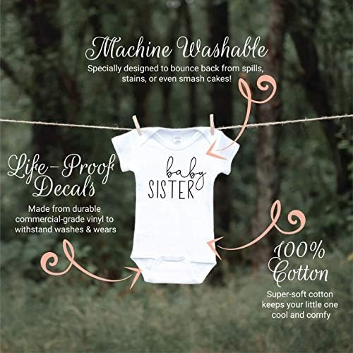 Bump and Beyond Designs Camisa de irmãzinha para meninas anúncios de bebê