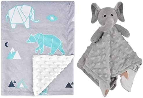 Cobertor de bebê de boritarte+elefante de segurança bebê cobertor macio de tecido minky pão amor
