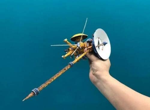 Missão Cassini Huygens, SATELITE SATELITE 3D MODELO DE PAPEL KIT Toy Kids Gifts