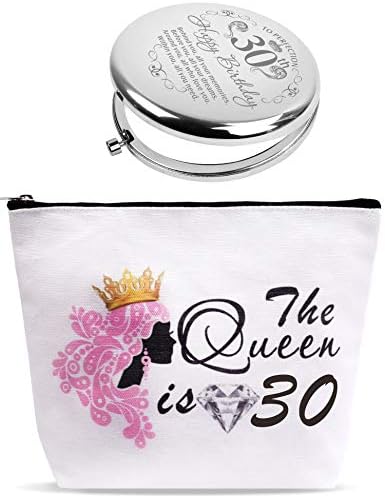 Maminação de 30º aniversário, bolsa de maquiagem de 30 anos, 30º aniversário para mulheres, 30 presentes sujos para
