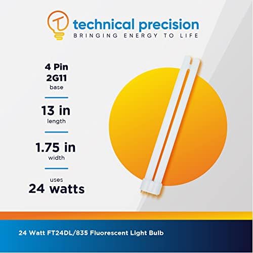 Substituição para Philips PL -L 24W/835/4P Lâmpada por precisão técnica - plugue de 24w Bulbo - 4 pinos 2G11 Base - Lâmpada linear