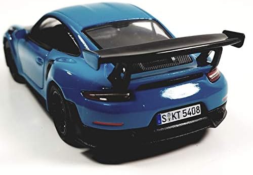 Kinsmart Porsche 911 GT2 RS 2010 Aqua Blue Hard Top 1/36 Scale Diecast Car, Unissex Children
