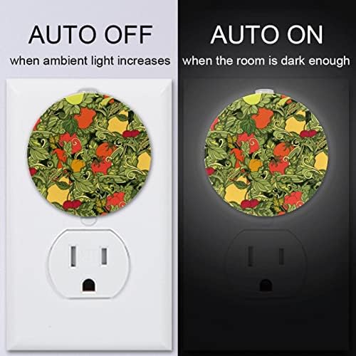 2 Pacote de plug-in Nightlight LED Night Light com Dusk-to-Dawn para o quarto de crianças, viveiro, cozinha, corredor