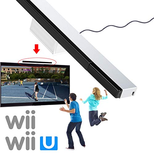 Trenro IR Sensor Bar para Wii U, barra de movimento de movimento por raio infravermelho com fio Substituição para o console Wii