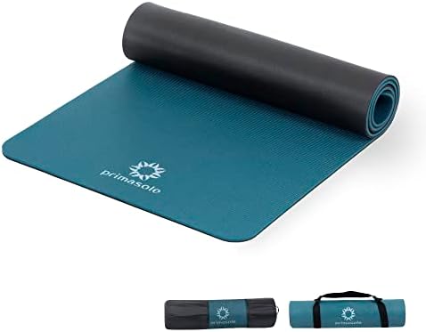 Primasole Yoga MAT MATERIAL ECO-AMPRENDIDO 1/2 ioga não deslizante Pilates Fitness at Home & Gym Twin Color