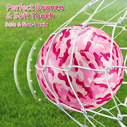Bola de futebol de camuflagem Tamanho oficial 4 com bomba para crianças Bola de futebol esportivo ao ar livre para crianças