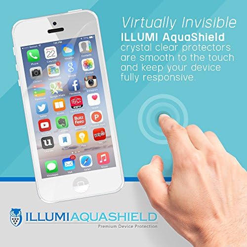 Illumi Aquashield Screen Protector Compatível com Samsung Galaxy S4 Ativo sem bubble Definição Clear Filme TPU flexível