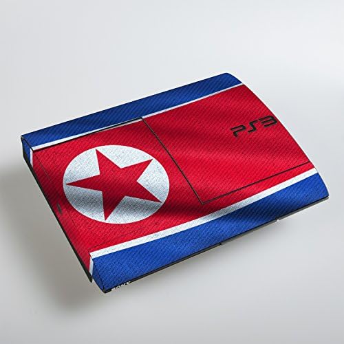 Sony PlayStation 3 Superslim Design Skin Bandeira da Coréia do Norte adesivo de decalque para PlayStation 3 Superslim