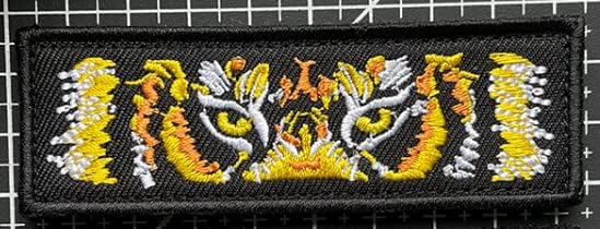 Olhos de tigre Bordado Bordado Militar Militar Moral Patch Badges emblema Applique Hanch Patches para acessórios de