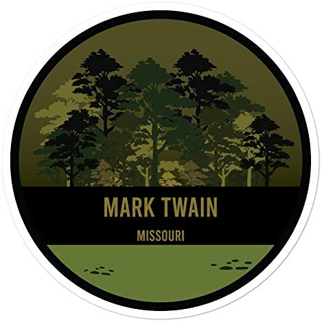 Adesivos Lisimori Mark Twain Florest Florest Vinyl Sticker 3 '' a 5,5 ''
